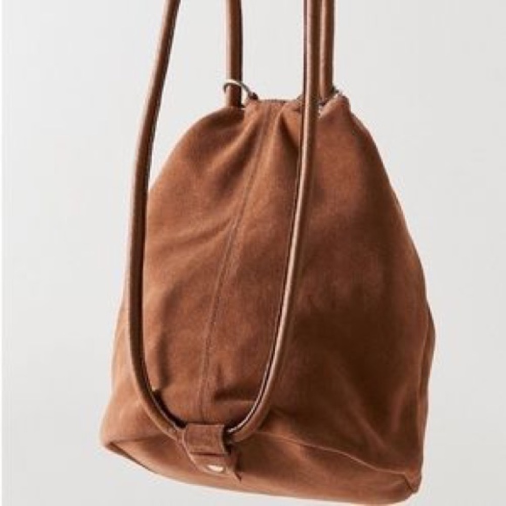 NWT UO Suede Backpack w/ Loop Ring Detail - Picture 2 of 6